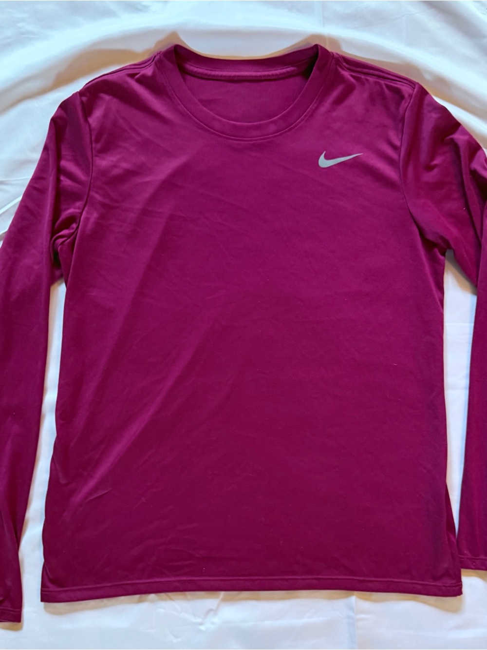 Nike Men’s Long-Sleeve Athletic Tee - Maroon